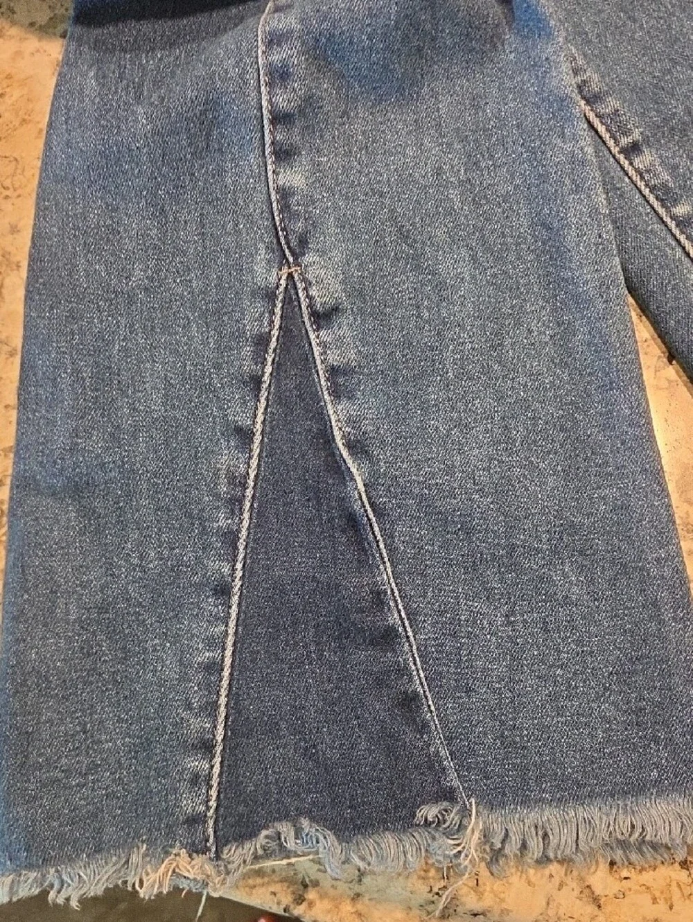 Women's Flare Kancan Jeans in Medium Blue Stretch Denim
